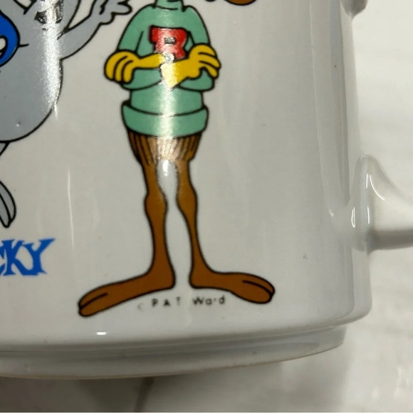 Vintage 1980’s Bullwinkle & Rocky coffee mug.  Great used condition‎ Pat Ward - Picture 6 of 9